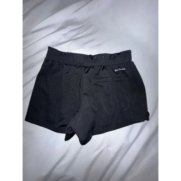 Columbia Running Shorts Black Women's Small Back Zippered Pocket 2in Inseam - Picture 2 of 8